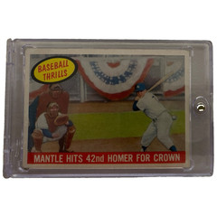 Topps 1959 Baseball Thrills Mickey Mantle Yankees #461 42nd Homer Crown