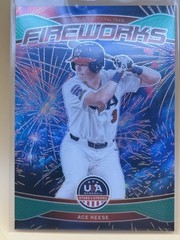 2026 Panini Stars & Stripes Prizm – Fireworks Ace Reese #7 Green Prizm (RC)