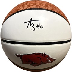 Arkansas Razorbacks Anthony Black Signed Logo Basketball JSA Certified AR