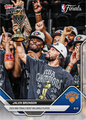 Jalen Brunson – 2025-26 NBA Topps NOW® Card 339 Knicks MVP CHAMPIONS