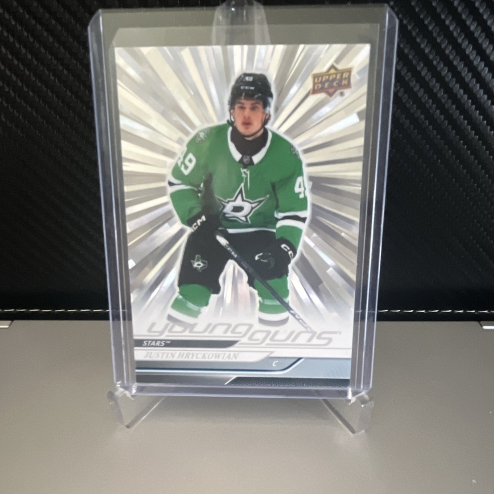 Upper Deck Young Guns Justin Hryckowian #723 Outburst Rookie 2024-25 Stars