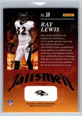 2025 Panini Prizm Black #18 Ray Lewis Talisman Silver