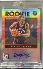 Pascal Siakam 2016 Panini Donruss Optic Holo Rookie Autograph No.35