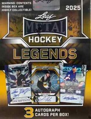 2025 Leaf Metal Legends Hockey Hobby Box Sealed