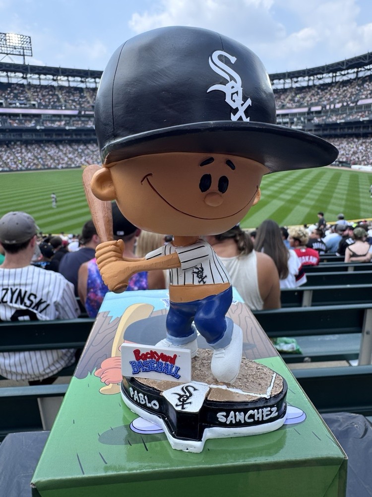🔥 CHICAGO WHITE SOX PABLO SANCHEZ BACKYARD BASEBALL BOBBLEHEAD 7-6-26 THEME NIB