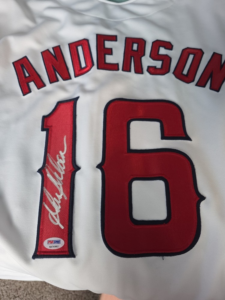 Garret Anderson Signed Angels Jersey PSA DNA