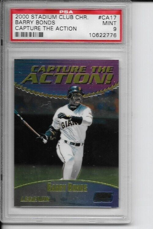 2000 Topps Stadium Club Chrome Capture the Action Barry Bonds card #CA17 pop 2
