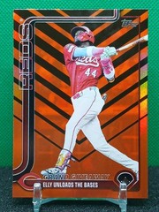 Elly De La Cruz Black Orange Foil 2025 Topps Update #US235 Cincinnati Reds