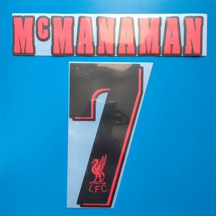 1996-97 Steve McManaman Player Size Soccer Shirt Nameset Name Number ID Print
