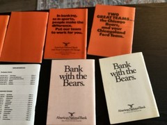 Lot of (11) Chicago Bears Official media guides 1970 To 1979 Butkus Sayers -Cool