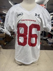 UFL Under Armour Football DC Defenders White Jersey Number 86 XL