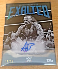 Aleister Black 2025 Topps Exalted Black and White Signatures (#d 11/99)