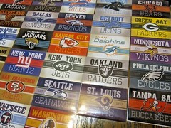 NEW NFL Vintage Logo Stickers 2024 – PICK ANY TEAM – Football Decal Peel Stick