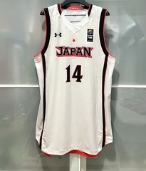 GAME WORN UNDER ARMOUR JAPAN NATIONAL TEAM FIBA BASKETBALL JERSEY TAMURA #14