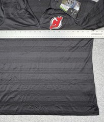 Antigua New Jersey Devils Women’s Polo Shirt Dark Gray Black Size 2XL NWT