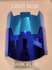 MIRRORED Full Size Football Helmet Visors Comes With Set of Clips DISPLAY ONLY
