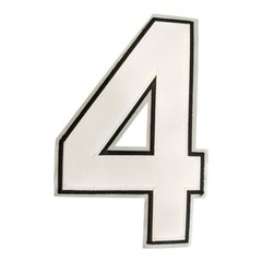 New #4 MLB Chicago White Sox team issue authentic uniform number 8X 5 inches