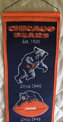 NFL Chicago Bears Heritage Pennant Banner Winning Streak 31 1/2×7 7/8in