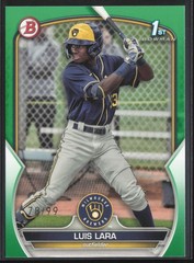 2023 Bowman #BP-100 Luis Lara Prospects Green #/99