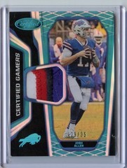 Josh Allen 2019 Certified Gamers Relic 4 Color Patch Relic 29/35 #CG-JA Buffalo
