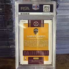 2017-18 Panini Donruss Optic LeBron James #27 Blue Velocity Prizm Cavaliers Heat