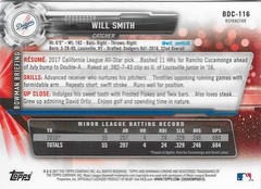 2017 Bowman Draft – Chrome Will Smith #BDC-116 Refractor (RC)