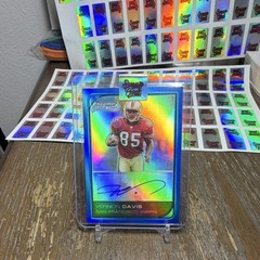 2006 Bowman Chrome Vernon Davis Blue Refractor Rookie Auto #225 /75 49ers NFL