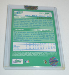 2007 ETOPPS BASEBALL – RICH HILL PITCHER CHICAGO CUBS NUMBERED 749
