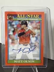 Topps Matt Olson Auto /25 Braves 2025 75th All-Star NL 91AS-MO