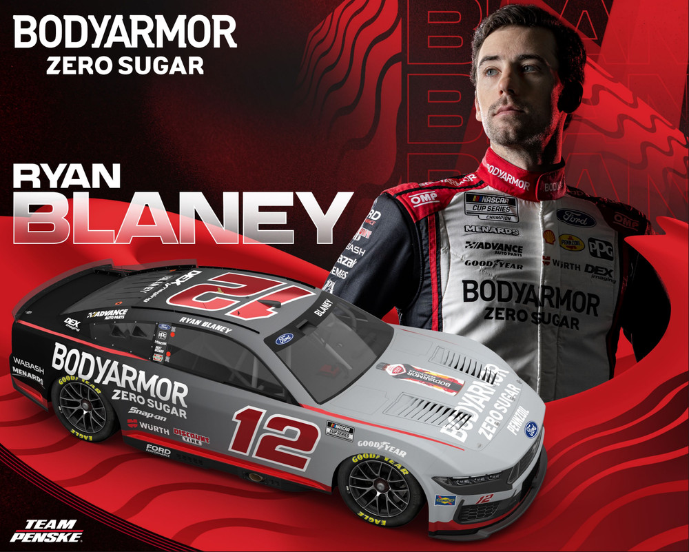 Ryan Blaney #12 2025 Zero Sugar Nascar Racing 3×5 FT Flag Wall Decore Banner