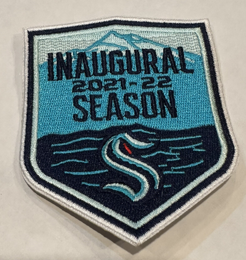 SEATTLE KRAKEN 2021 INAUGURAL SEASON EMBROIDERED IRON ON PATCH NHL 3.5”x 3”