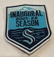 SEATTLE KRAKEN 2021 INAUGURAL SEASON EMBROIDERED IRON ON PATCH NHL 3.5”x 3”