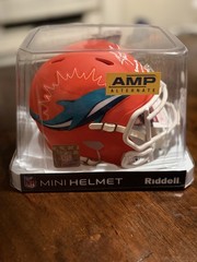 Ricky Williams Dolphins Amp Mini Helmet Signed JSA COA Smoke Weed Everyday!