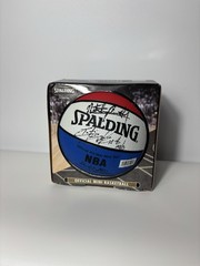 Atlanta Hawks 6x Signed Spalding Mini Basketball Roundfield Willis Drew Box