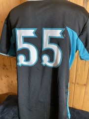 Vintage Women’s Sharks LS Baseball Jersey Adult XL Black Teal