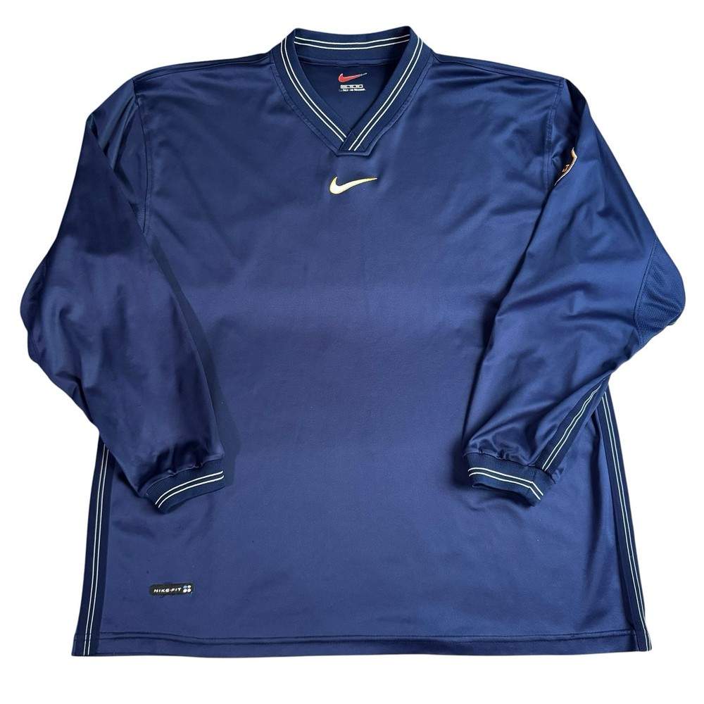 Vintage 90s Nike Fit Boca Juniors CABJ Basketball Warmup Pullover Men’s XXL Blue