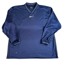 Vintage 90s Nike Fit Boca Juniors CABJ Basketball Warmup Pullover Men’s XXL Blue