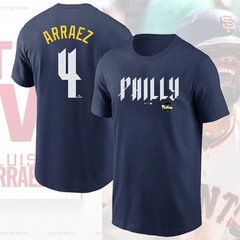 NEW – Luis Arraez #4 Philadelphia Phillies 2026 Player Name & Number Fan Apparel
