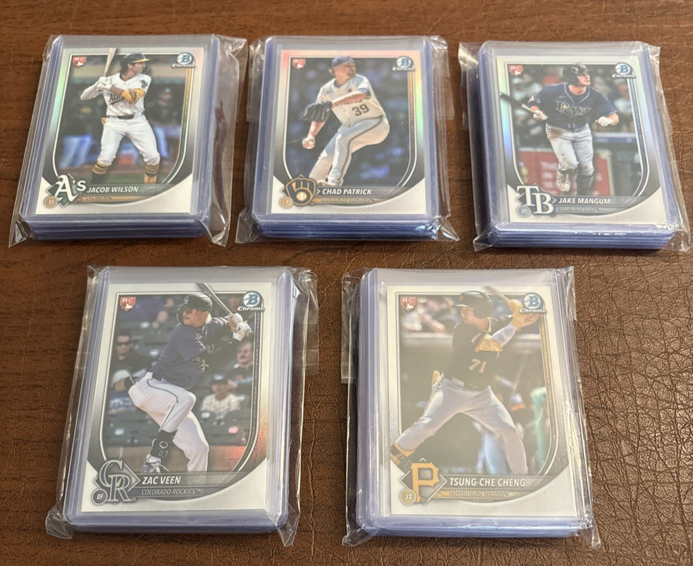 2025 Bowman Chrome Complete Rookie Red 40 cards incl Kurtz Baldwin Wilson Horton