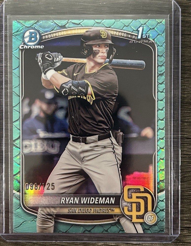 2025 Bowman Draft – Chrome Ryan Wideman #BDC-190 Aqua Reptilian /125