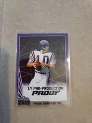 2024 Leaf Collective Fran Tarkenton 1/1 Pre-Production Proof PURPLE COLOR MATCH!