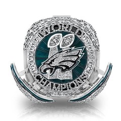 NFL 2025 🦅 Eagles Fan Ring Wing Out / HURTS/ Size 9-11-13