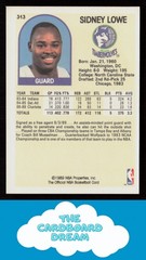 Sidney Lowe 1989-90 Hoops #313 Minnesota Timberwolves Basketball Card