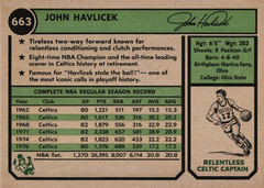 JOHN HAVLICEK 74## BUY 5 GET 1 FREE #### or 30% OFF 12 OR MORE