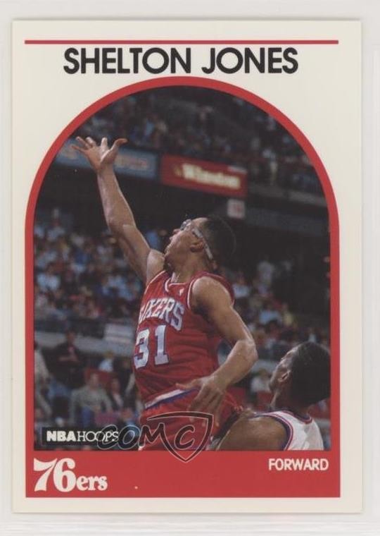 1989-90 NBA Hoops Shelton Jones #51 Rookie RC 0c07