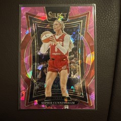 2025 Panini WNBA Select SOPHIE Cunningham #12 Concourse Pink Ice Prizm Fever