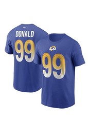 Aaron Donald Los Angeles Rams Nike Name And Number T-Shirt-Royal NFL Men’s Large