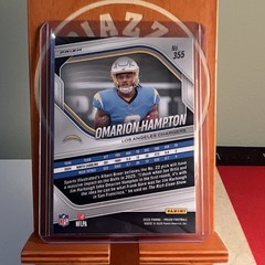 2025 Panini Prizm Omarion Hampton Los Angeles Chargers RC Football NFL #355