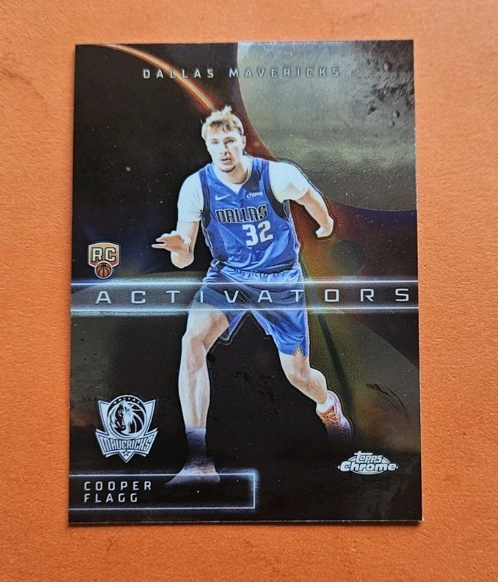 Cooper Flagg RC, 2025 Topps Chrome, Activators AC-11, Dallas Mavericks