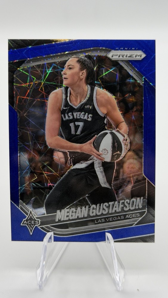 2025 Panini Prizm WNBA – Megan Gustafson #49 Blue Velocity Prizm